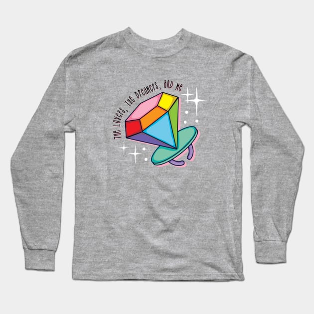 Rainbow Ring Pop Connection Long Sleeve T-Shirt by Yue